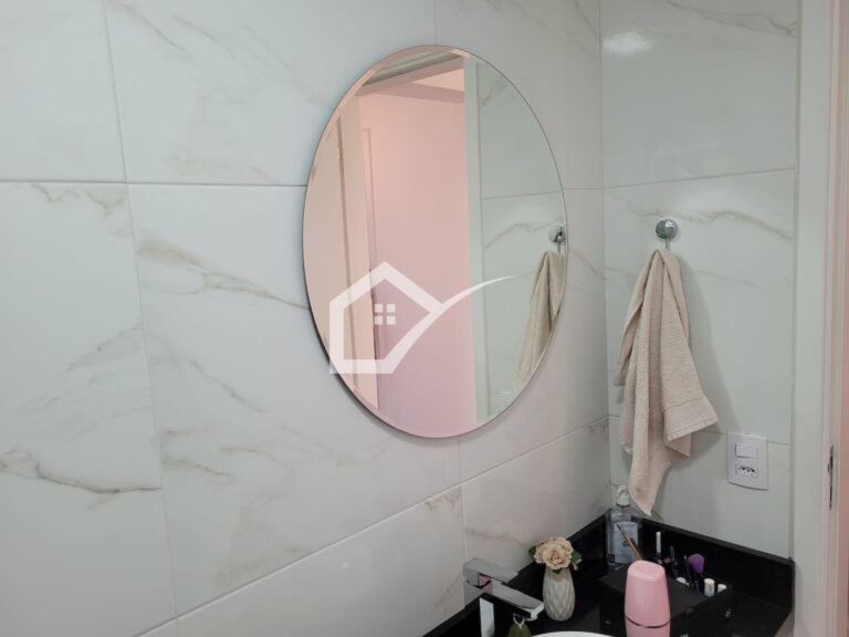 Banheiro de apartamento à venda, 84m2, no Centro de SBC, 2 quartos, 2 vagas