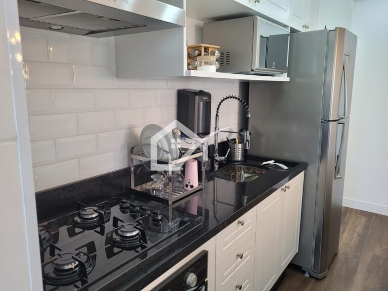 Cozinha de apartamento à venda, 84m2, no Centro de SBC, 2 quartos, 2 vagas