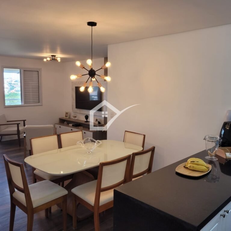 Sala de apartamento à venda, 84m2, no Centro de SBC, 2 quartos, 2 vagas