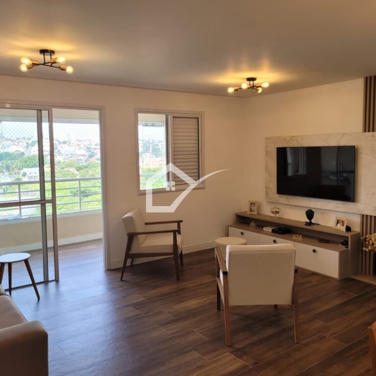 Sala de apartamento à venda, 84m2, no Centro de SBC, 2 quartos, 2 vagas (2)