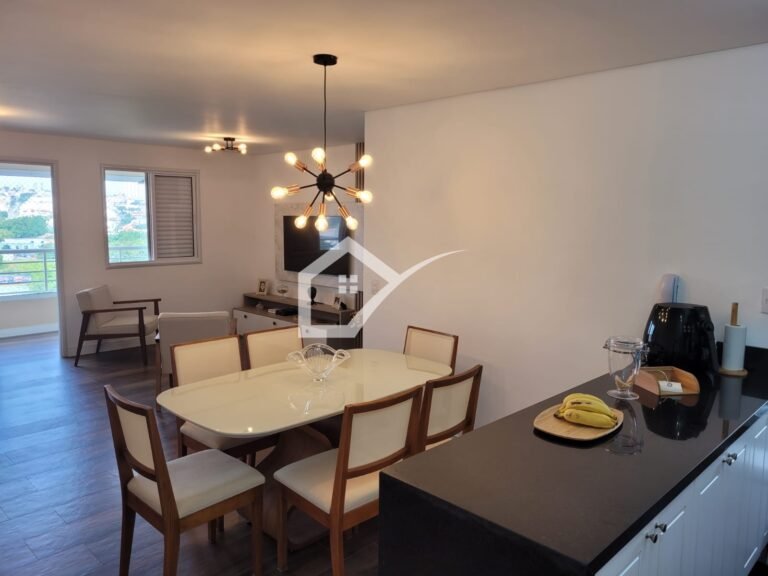 Sala de apartamento à venda, 84m2, no Centro de SBC, 2 quartos, 2 vagas