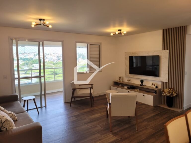 Sala de apartamento à venda, 84m2, no Centro de SBC, 2 quartos, 2 vagas (3)