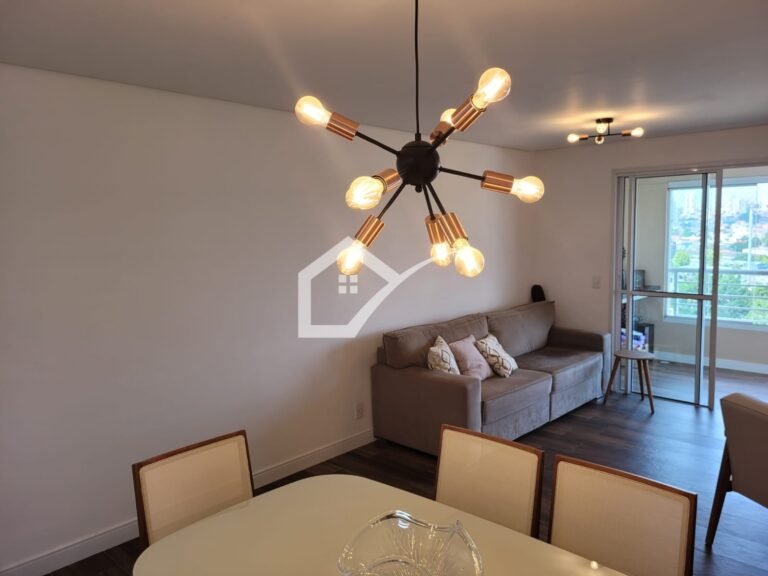 Sala de apartamento à venda, 84m2, no Centro de SBC, 2 quartos, 2 vagas