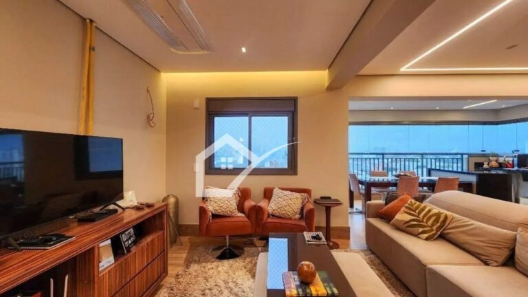 Sala de apartamento com 3 dormitórios à venda, 128 m² na Vila Gilda. em Sto André